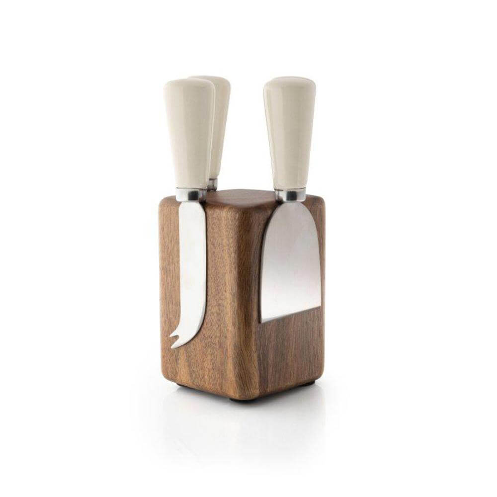 Taylor Eye Witness Cream Four Piece Cheese Knife Block Set
